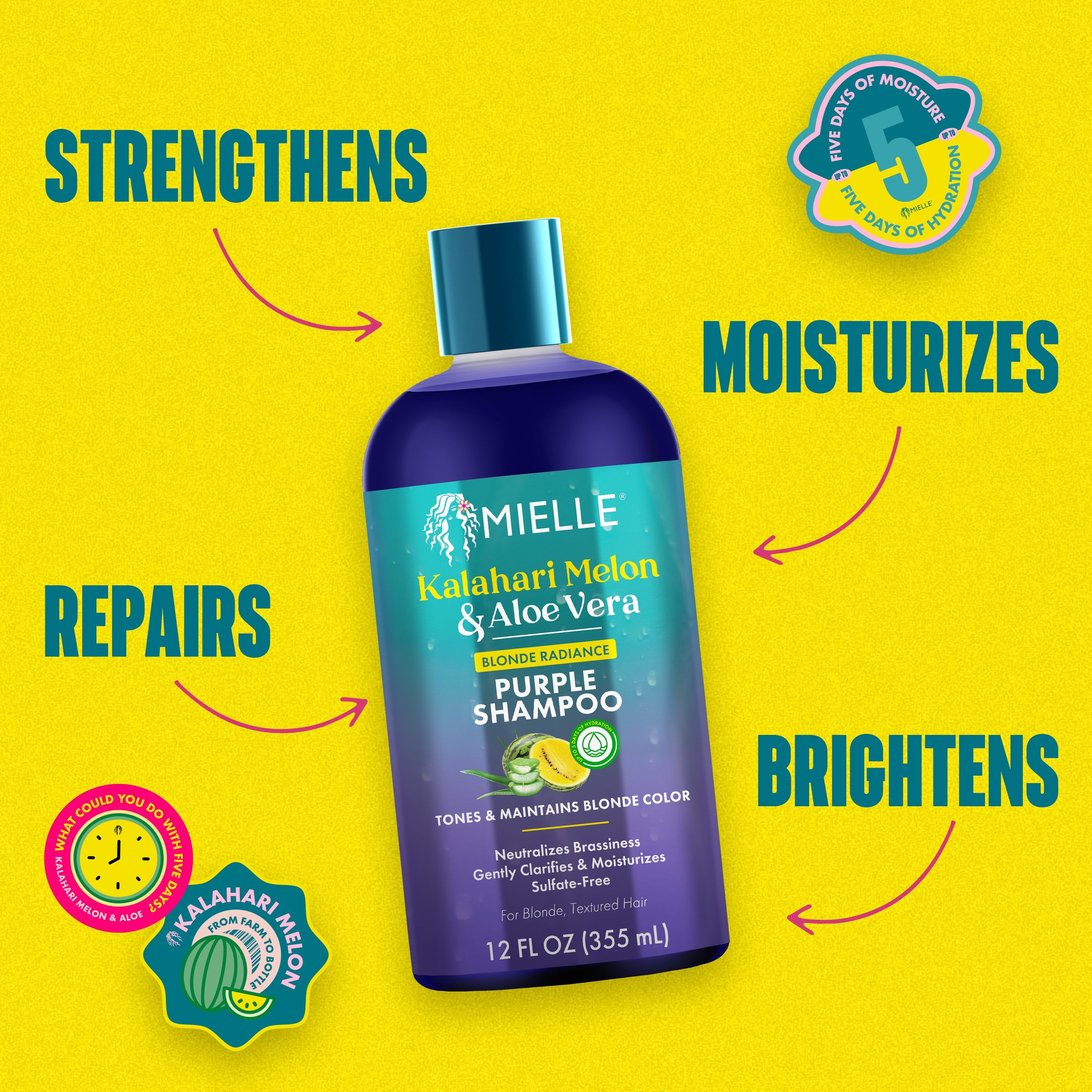 Kalahari Melon & Aloe Vera Blonde Radiance Purple Shampoo